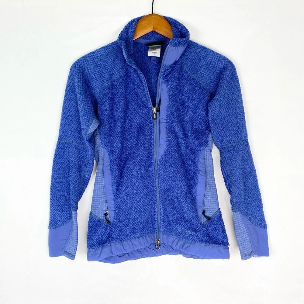 Patagonia Fleece Polar Tech Zip Jacket Pockets Blue‎ Size XS